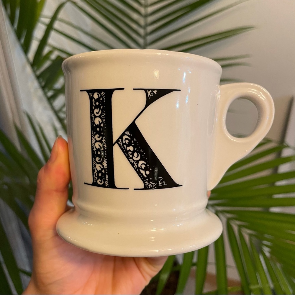 Anthropologie “K” initial mug